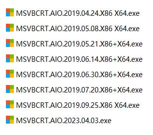 MSVBCRT AIO 微软常用的所有运行库合集