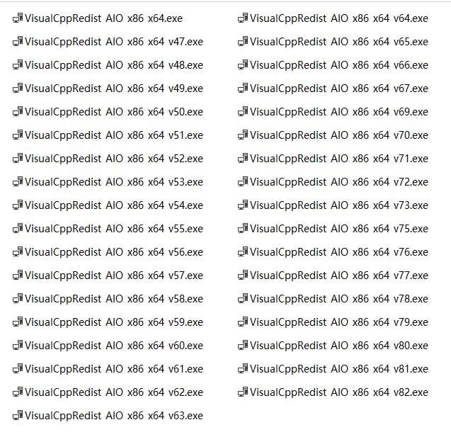 VisualCppRedist AIO 系统运行库_Windows操作系统应用程序的基础类型库组件